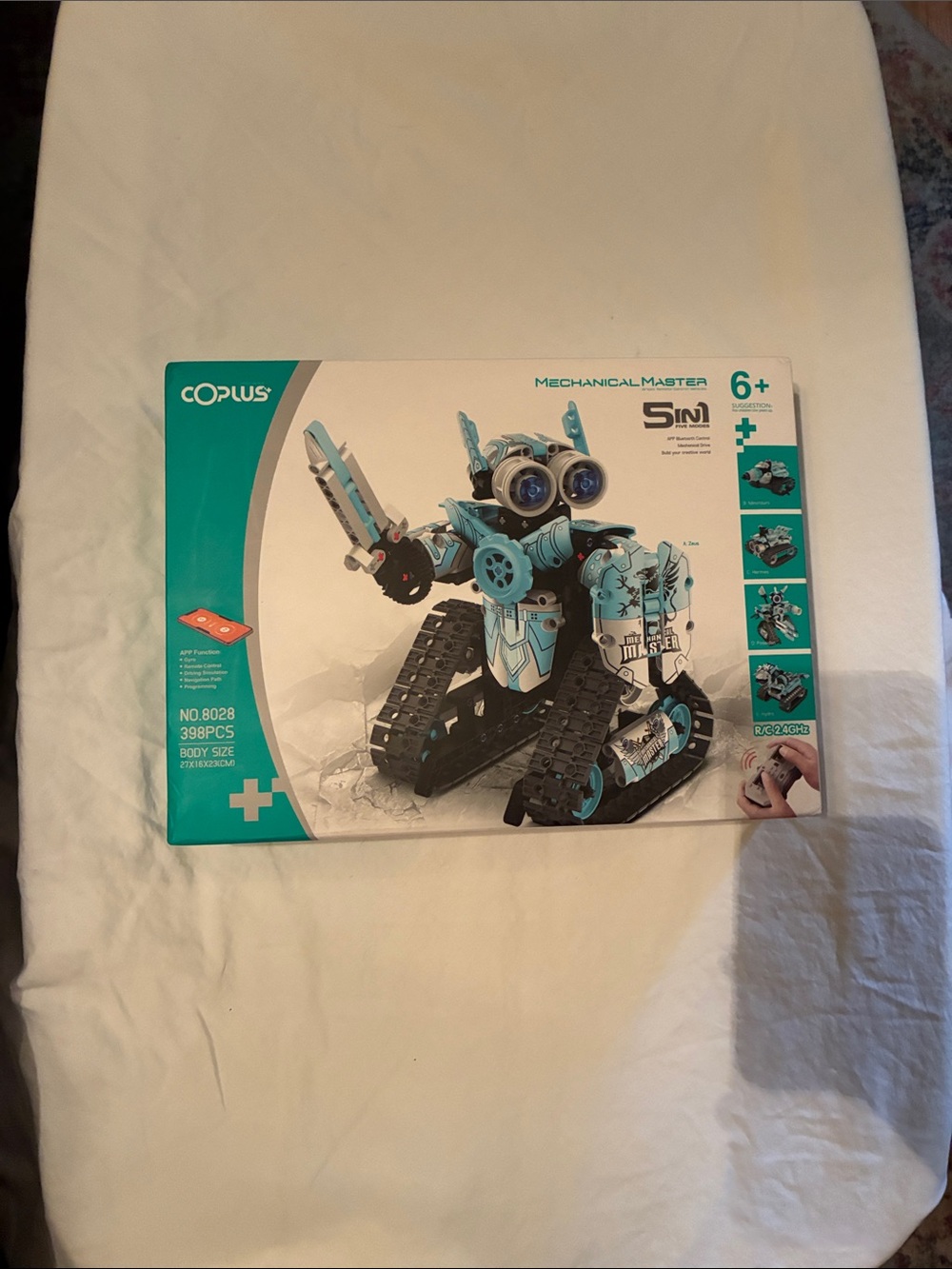 5-in-1 Blue Robot Building Kit for Kids